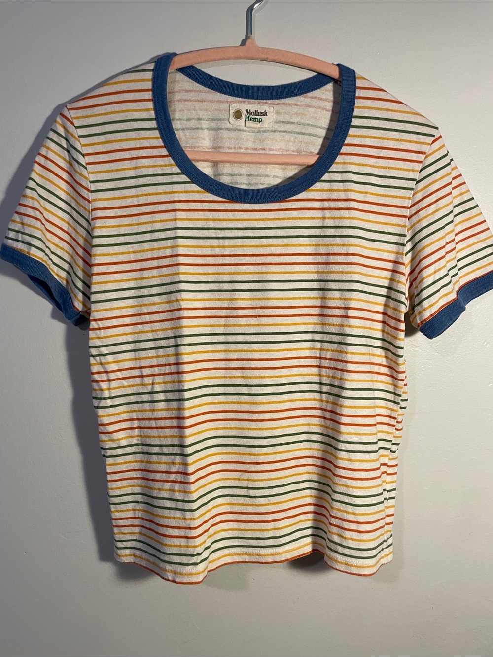 Mollusk Striped Hemp Ringer Tee